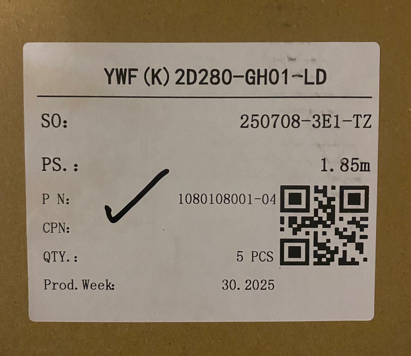 YWF(K)2D280-GH01-LD-2