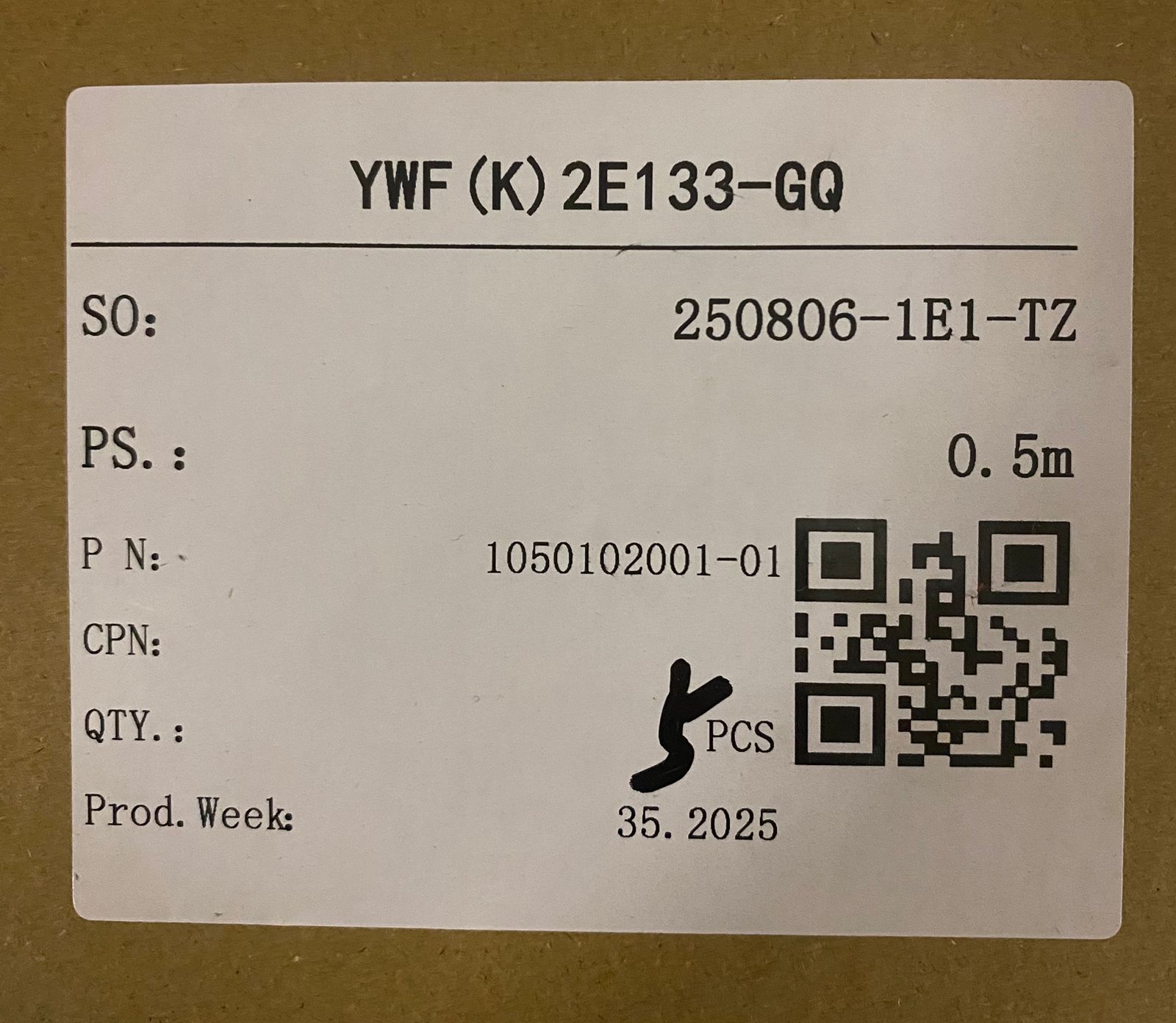 YWF(K)2E133-GQ-3