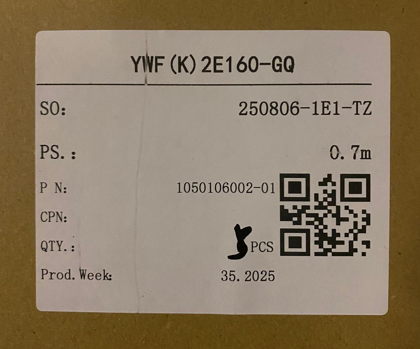 YWF(K)2E160-GQ-2
